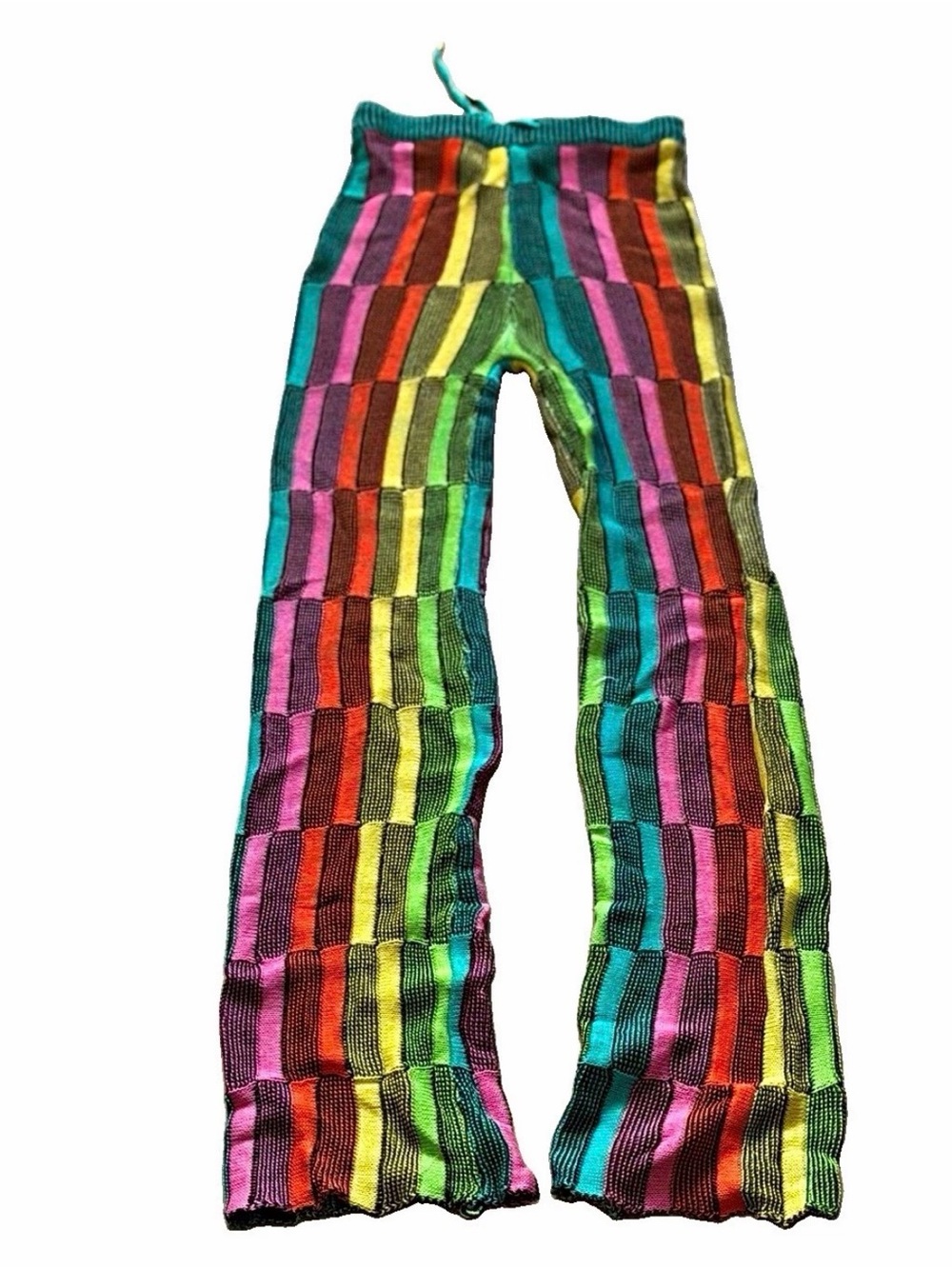 Fashion Nova Multicolor Striped Knit Pajama Pants